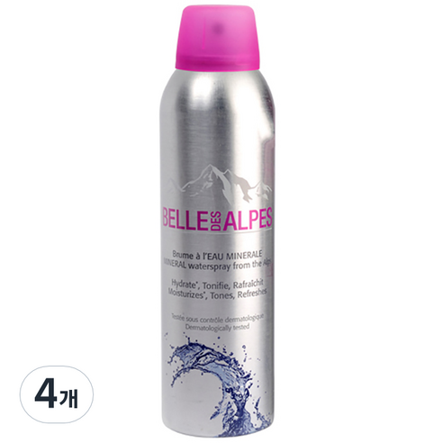 벨데스 알프스 미네랄워터 스프레이, 150ml, 4개