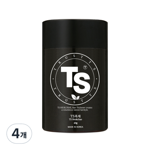 TS 흑채 23g, 검정색, 4개