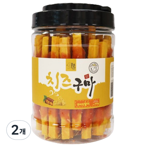 펫어스 강아지 치즈구마 말이, 연어, 600g, 2개