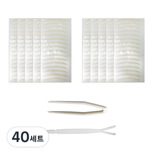 다크니스 레이스 쌍꺼풀 테이프 일반형 80회분, 베이지, 40세트