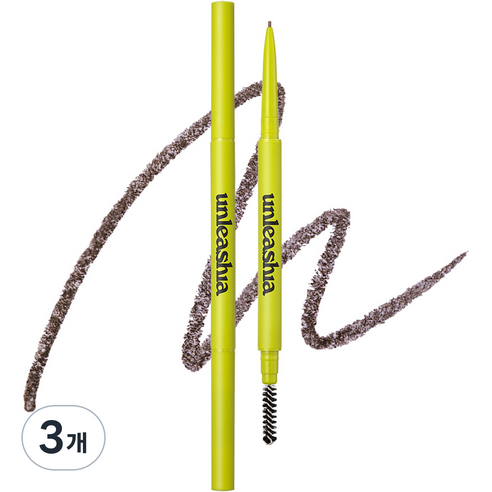 언리시아 셰이퍼 디파이닝 아이브로우 펜슬 0.025g, 3개, NO 2 크래프트 브라운