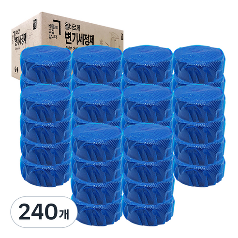 올바르게 올왜프 변기 세정제, 50g, 240개