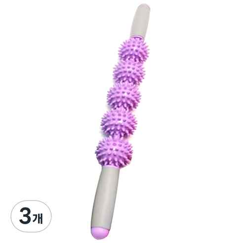 민민월드 5단 지압 마사지바, 퍼플, 3개
