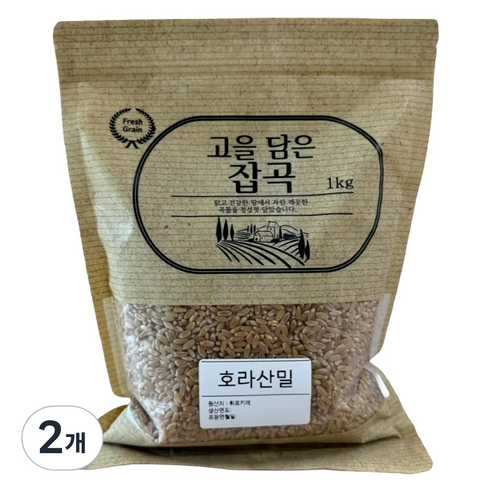 고을담은 튀르키예산 호라산밀, 1kg, 2개