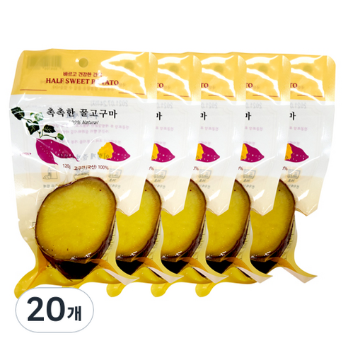 한울푸드 촉촉한꿀고구마, 120g, 20개