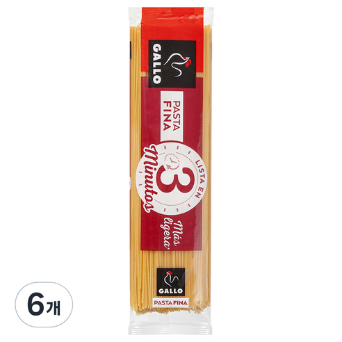 갈로 씬 3분 스파게티, 400g, 6개