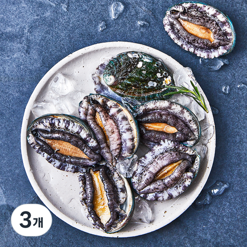 아라보감 완도 산지직송 전복 (냉장), 330g 내외(중, 7마리), 3개