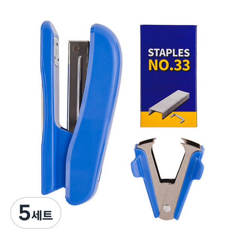 알파 스테플러 리무버 세트 33호침용 5665, 혼합색상, 5세트