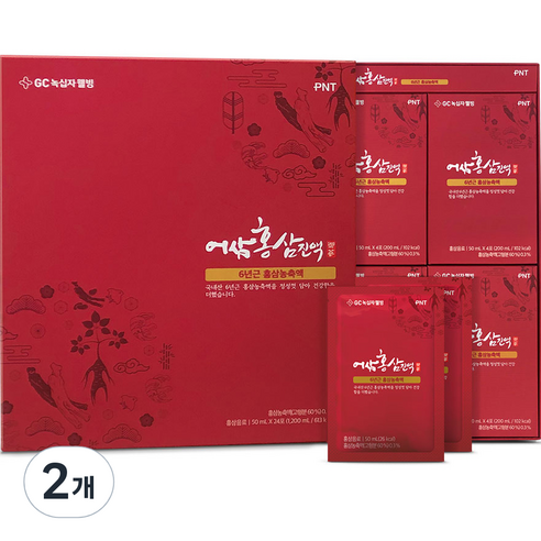 어삼 GC녹십자웰빙 홍삼진액 24p, 1.2L, 2개