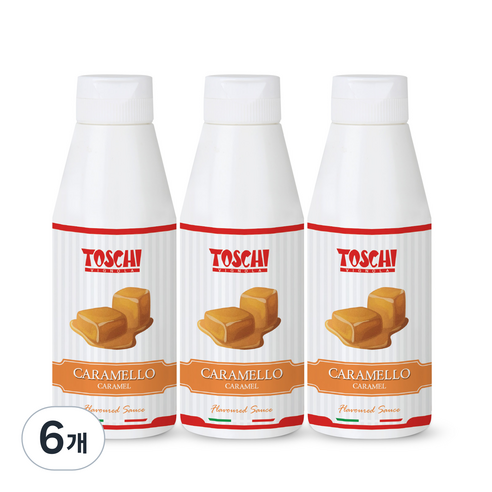 토스키 카라멜 소스, 200g, 6개
