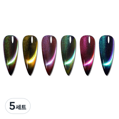 카카스 자석 파우더 6종 세트 KN-A4109, 5개