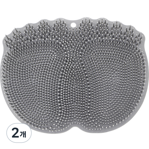 컬라피 풋브러쉬 매트 그레이 325g, 1개입, 2개