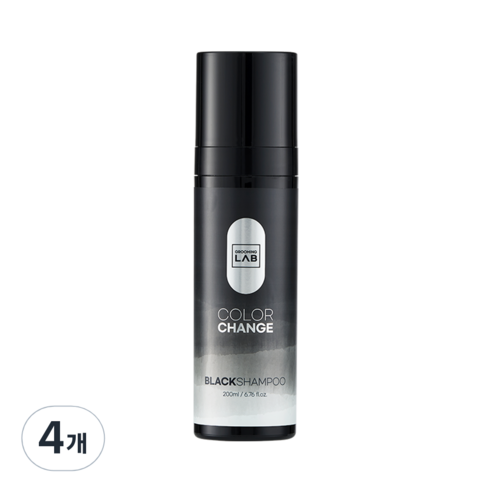 그루밍랩 컬러 체인지 블랙 샴푸, 200ml, 4개