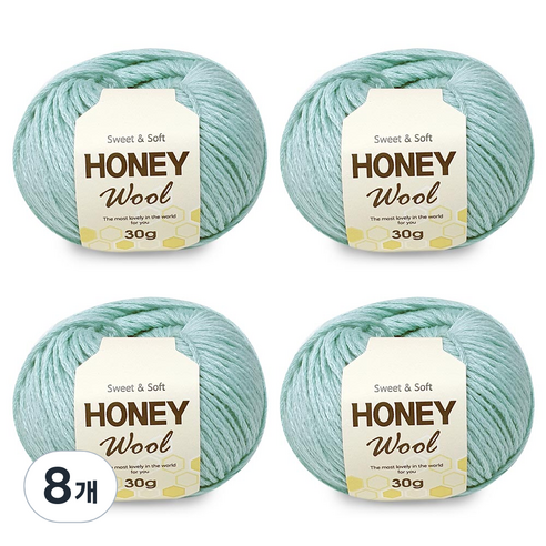 니뜨 허니울 뜨개실 30g, 연소라, 8개