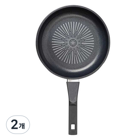 인터쿡 클래식 블랙 후라이팬, 2개, 24cm