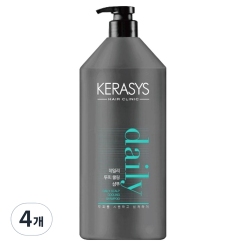 케라시스 데일리 두피 쿨링 샴푸, 4개, 1.5L