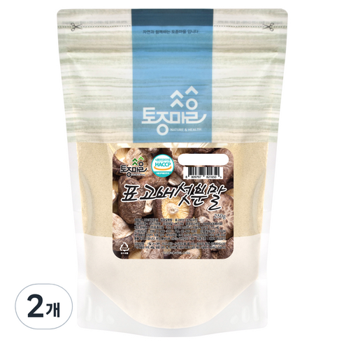 토종마을 표고버섯 분말, 2개, 250g