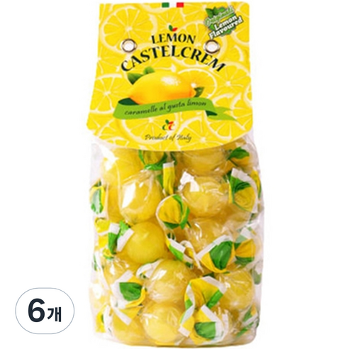 포지타노 카스텔크램 레몬 캔디, 200g, 6개