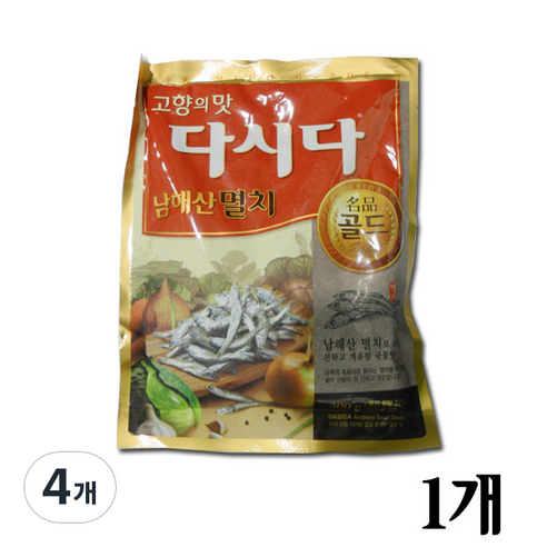 CJ제일제당 멸치 다시다, 300g, 4개