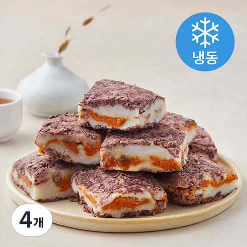 착한떡 호박팥시루 (냉동), 50g, 4개, 10개입
