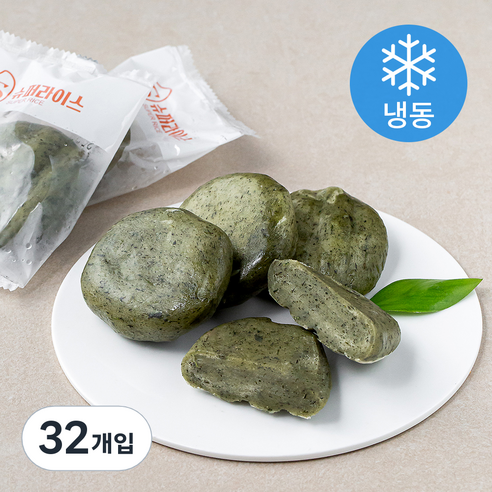 슈퍼라이스 쑥개떡 (냉동), 32개입, 60g