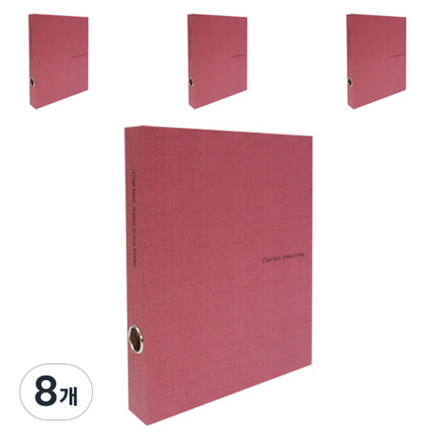 드림 쎄비엥 D링 바인더 3공, 8개, 빨간색