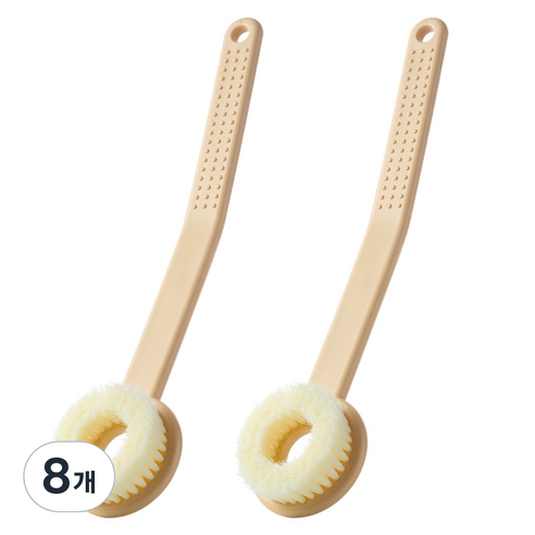 모나코올리브 등 블랙헤드 고민없이 커브드 밀착 바디브러시, 옐로우, 1개입, 8개
