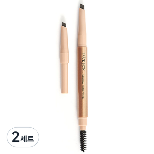 이자녹스 오토 아이브로우 0.2g + 리필 0.2g, 2세트, 01호
