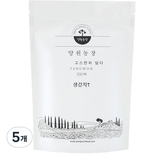 생강차T, 1.2g, 50개입, 5개