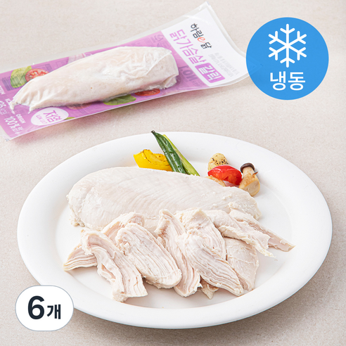 하림 하림이닭 닭가슴살 갈릭 (냉동), 100g, 6개