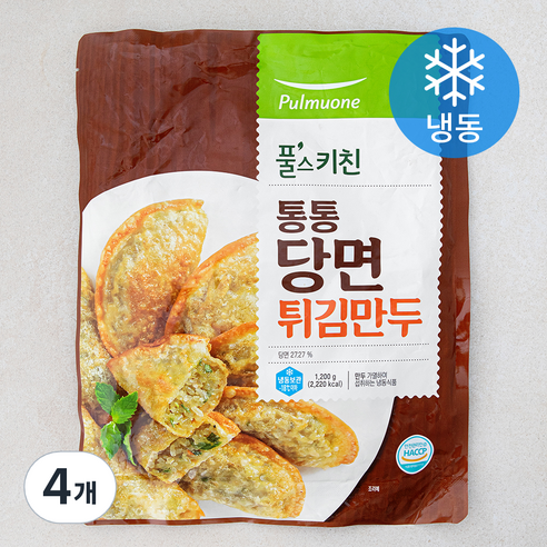 풀무원 풀스키친 통통당면 튀김만두 (냉동), 1.2kg, 4개