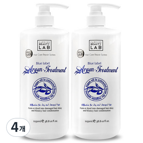 박준뷰티랩 아르간 트리트먼트, 1.15L, 4개