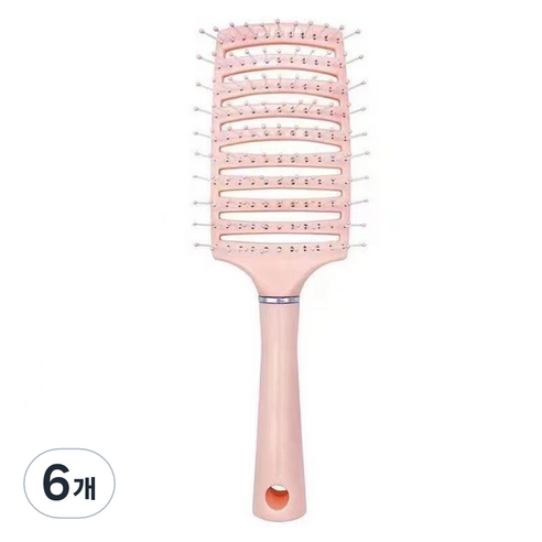 제이케이 두피 마사지용 스페어립 브러쉬, 핑크, 6개