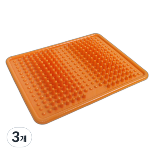 보니토리 발마사지 지압매트, 오렌지, 3개