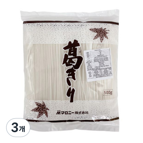 쿠주키리 칡건면, 500g, 3개