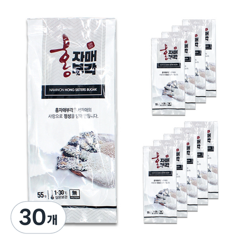 홍자매부각 김부각, 55g, 30개