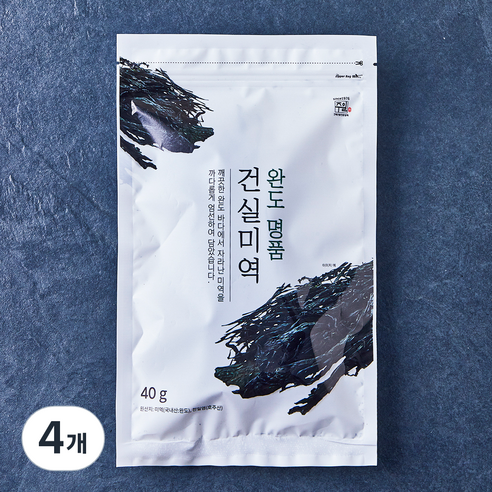 주일 완도 명품 건실미역, 40g, 4개