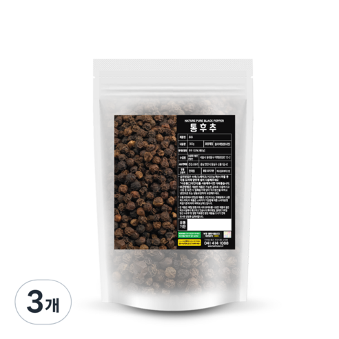 건강스토리 통흑후추, 300g, 3개