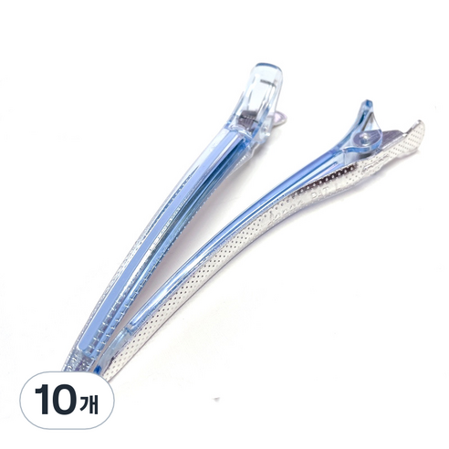 다카라 크리스탈 헤어클립 대 120mm, 10개, 올블루