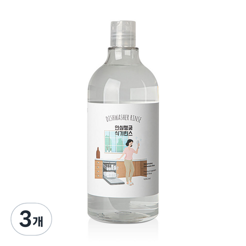 샤인메이커스 안심헹굼 식기세척기 린스, 1L, 3개