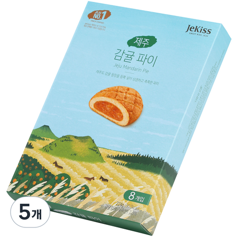 제키스 제주 감귤 파이, 224g, 5개