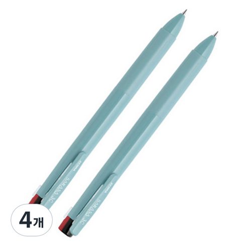 사라사 클립 3색 펜 0.4mm, 미스트블루, 4개