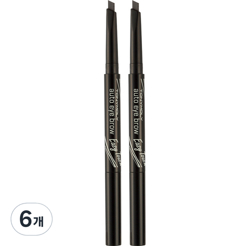 토니모리 이지터치 오토 아이브로우 0.4g, 02 그레이, 6개