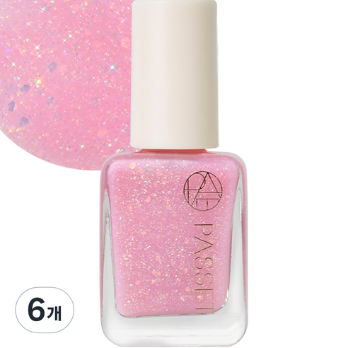 파셋 셀럽 네일 폴리쉬 매니큐어, 54 러블리핑크, 7ml, 6개