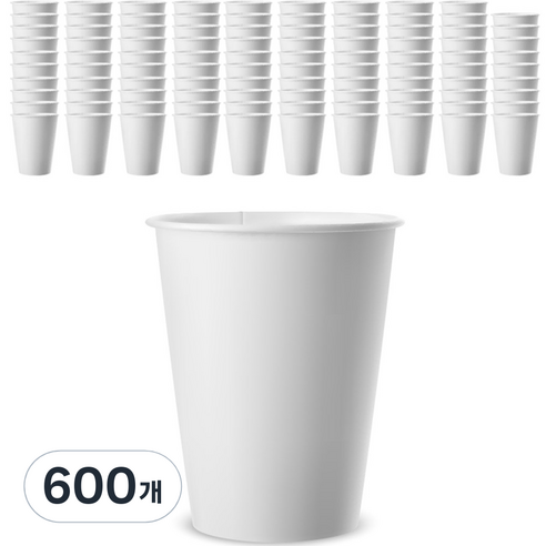 대한웰빙은박접시 무인쇄 테이크아웃 종이컵 240ml, 1개입, 600개