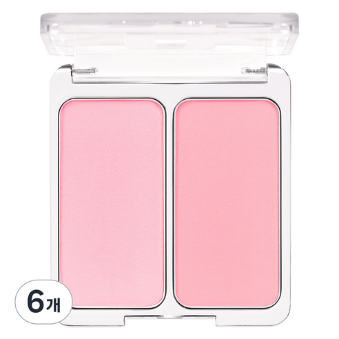 투에이엔 듀얼치크 블러셔 4.4g 2p, 13 베리 큐피드, 6개