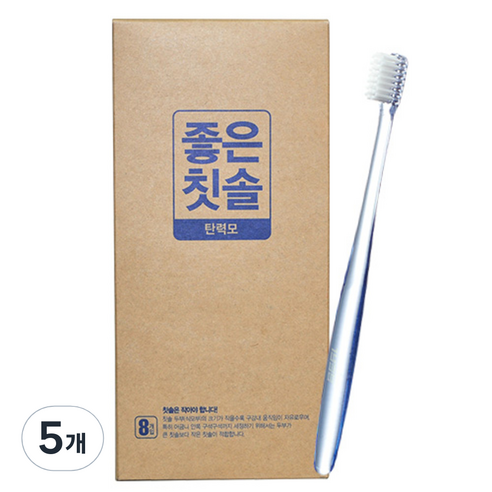 바른생활 좋은칫솔 탄력모, 8개입, 5개