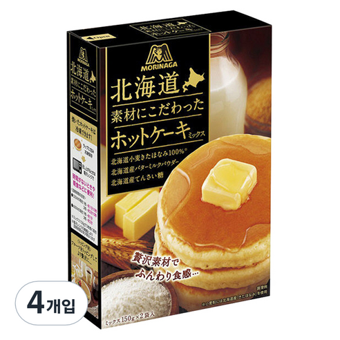 모리나가 홋카이도 핫케익 믹스, 150g, 4개