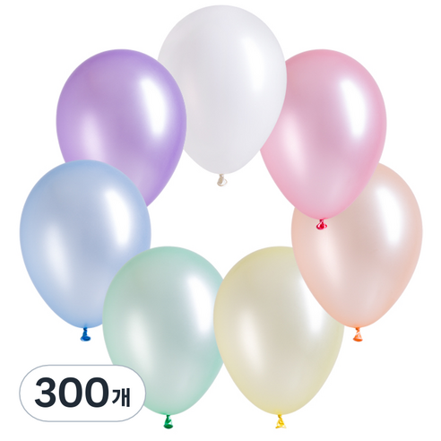 셈퍼텍스 펄파스텔풍선 30cm, 랜덤발송, 300개