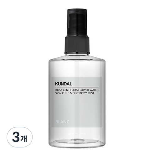 쿤달 퓨어 바디미스트 블랑향, 128ml, 3개